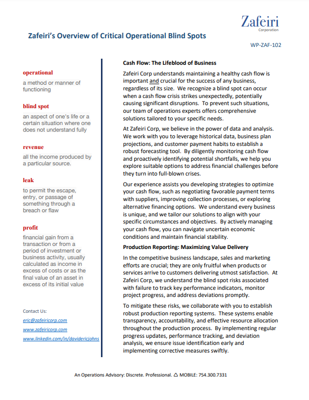 Operational Blind Spots