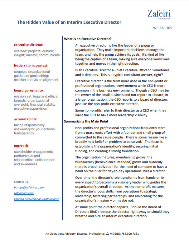 Interim Executive Services